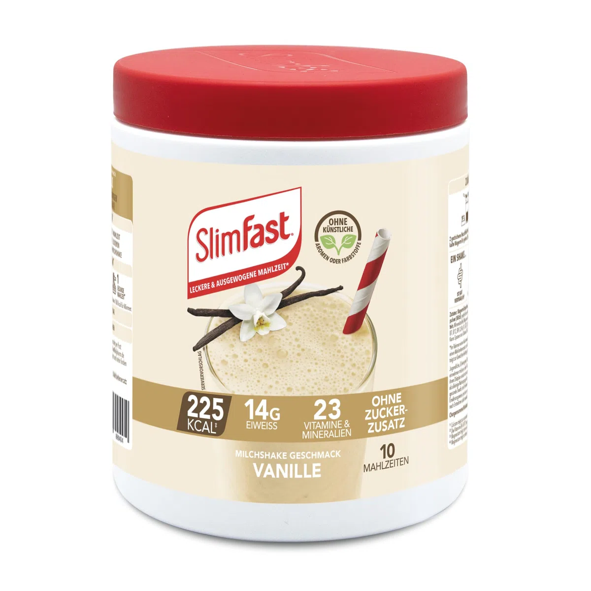 SlimFast Milchshake Pulver Vanille I Kalorienreduzierter Diät-Shake mit hohem Eiweißanteil I Diät-Pulver für eine gewichtskontrollierende Ernährung I Nur 225 Kalorien pro Protein-Shake I 365 g