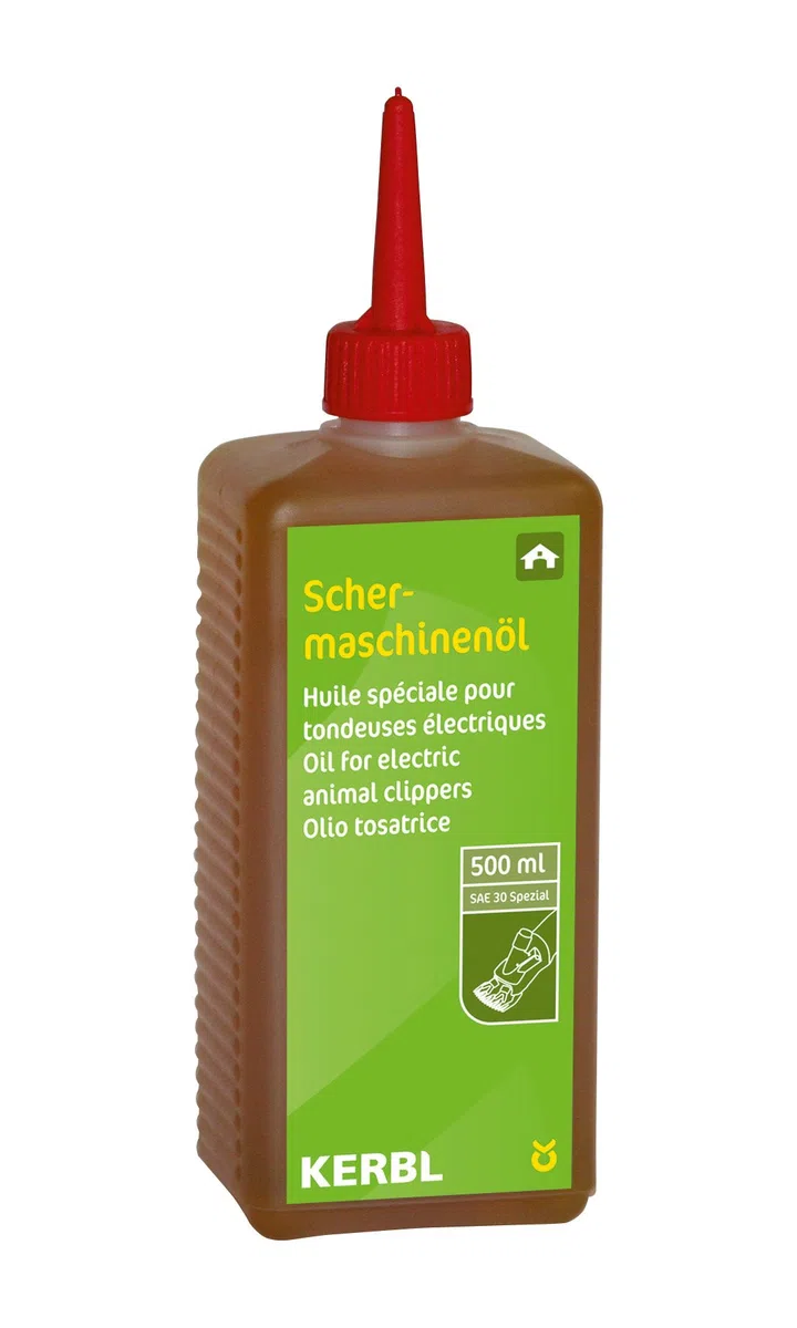 Kerbl Schermaschinenöl Constanta | 500ml | Zur optimalen Schmierung aller beweglichen Teile im Scherkopf der Maschine | Für alle gängigen Marken-Schermaschinen geeignet