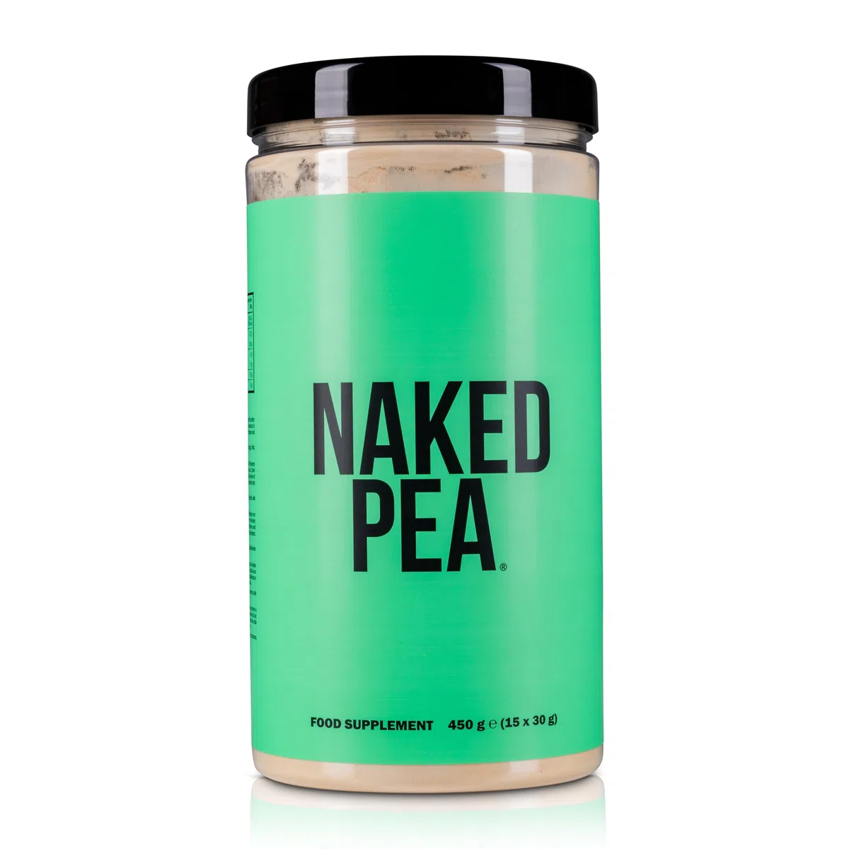 NAKED Pea – Erbsenprotein-Isolat – Pflanzliches Protein, geeignet für Vegetarier & Veganer. Leicht verdaulich, Non-GMO, laktosefrei, sojafrei und glutenfrei – 450 g – 15 Portionen