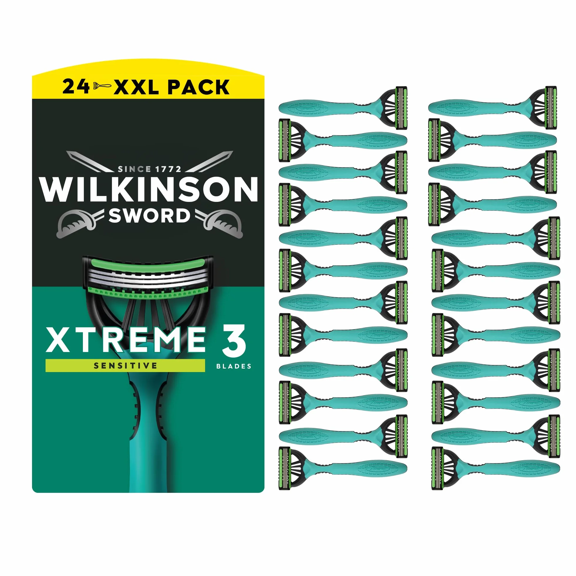 Wilkinson Sword Xtreme 3 Sensitive Einwegrasierer für Männer 16+8
